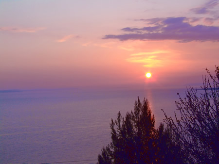 Omis Sonnenuntergang