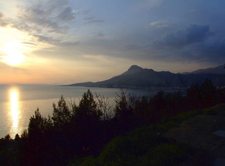 Omis Sonnenuntergang